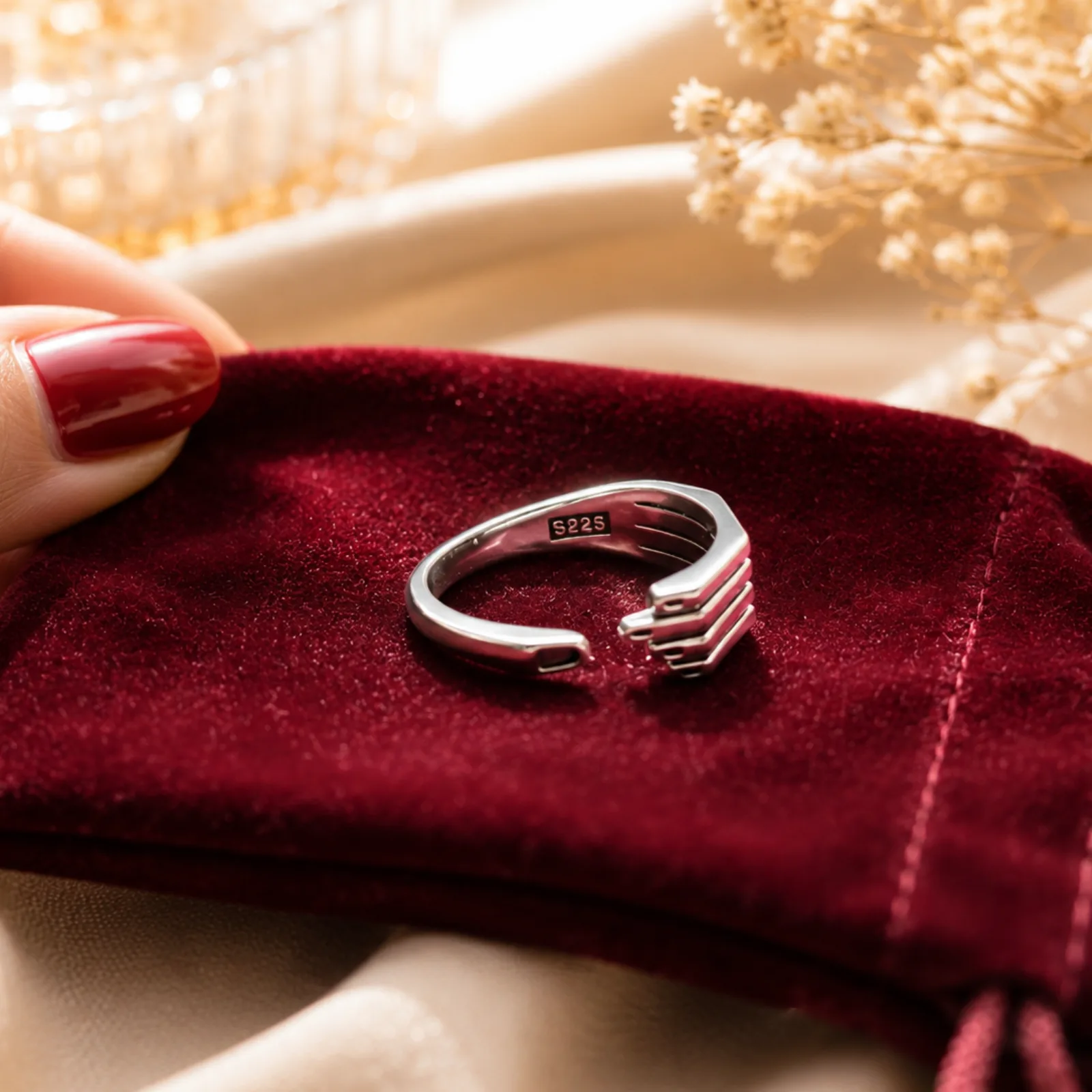 Minimalist Open Hand Ring